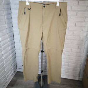 Wind River Men's Size 42/30 Tan Zipper & Button Closure Convertible Pants